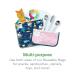 Green Sprouts Reusable Insulated Sandwich Bags - Aqua Llamas (2 Pack) | Eco-Friendly & Safe for 6+ Months - Buy Online on SooperMarket.com