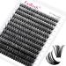 Fadlash cluster eyelash extensions single eyelashes 60d 0.07 C Curl 12-18mm Extensions 200PCs DIY eyelash extension at home 12-18mm DH-60D-07-C