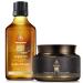 Moroccan Gold Series Deluxe Combo Set Argan Oil Treatment 50ml and Treatment Mask 250ml   Enriched with Keratin - Made with Pure Moroccan Argan Oil