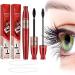 4D Lengthening Curling Mascara 4D Lengthening Curling Mascara 2 In 1 Waterproof 4D Lengthening Curling Mascara for Straight Lashes Waterproof (2pcs)