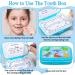 Caffox Blue Dinosaur Tooth Keepsake Box - First Tooth Container for Kids - Baby Teeth Storage - Tooth Fairy Box (BTKB005) - Buy Online on SooperMarket.com