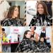 FEBSNOW Hair Cutting Cape Kit - Professional Waterproof Barber Cape with Neck Duster Brush | Adjustable Floral Hairdressing Supplies for Adults - Buy Online on SooperMarket.com