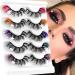 Eyelashes 25 Mm Bulk Snowflake False Eyelashes 8D Curly Natural Thick Color High Imitation Mink Eyelashes Lashes Short A One Size - Buy Online on SooperMarket.com