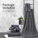 Bathroom Towel Set Dark Gray 4-Pack | Ultra Soft 600GSM Microfiber Bath Towels | Highly Absorbent & Quick Dry | Oversized Spa Hotel Luxury Shower Towels | 35x70 Large Plush Towels | Dark Gray 4-Piece Set - Buy Online on SooperMarket.com