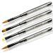 Cat's Tongue Fullcover French Brush Set Deluxe Rhinestones in Handle Gel Brush