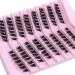 Large Volume Flat Lash Clusters - CD Curl Manga Anime Individual Lashes | Thai Style Cat Eye Extensions for DIY Makeup - Buy Online on SooperMarket.com