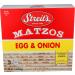 Streit's, Matzos Egg And Onion, Unleavened Bread, Matzo Cracker, 11 Oz (Single) 11 Ounce (Pack of 1)