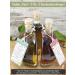 Direct & Friendly Gift Set: 3 Decorative Organic Olive Oil Bottles - Naturally Cloudy Chili & Oregano (3x200ml) - Perfect International Gift - Buy Online on SooperMarket.com