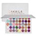 Bezavea Eyeshadow Palette Makeup Set 40 Colors Eyeshadow Palette Makeup 40 Blendable Shades with Highly Pigmented Glitters Shimmers for Day or Night Looks Neon Eyeshadow Makeup Palette