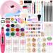 Nail milling mills for gel nails with UV lamp for gel nails set nail miller nail coats 6 colors acrylic powder nail files nail studio set for UV NAGELDESIGN Geln gel nail nail set nail art gifts women 6 colors acrylic powder set