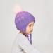 LANGZHEN Toddler Winter Hat Earflap Knit Cap for Baby Boys Girls 2-4 Years - Purple - Buy Online on SooperMarket.com