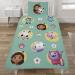 Coco Moon Gabby's Dollhouse Soft Reversible Bedding Single Size Duvet Cover And Pillow Set For Toddler And Kids Ideal Prime Gift