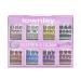 Townley Girl 96 Pcs Stick on Nails Set | Glitter-Glamup & Metallic Press- On Nail Sets for Girls | Self-Adhesive Artificial Nails Pink