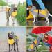 Ownpets Foldable Dog Raincoat | Adjustable Waterproof Pet Jacket with Reflective Straps | Lightweight & Storage Pocket | for Small Dogs & Puppies - Buy Online on SooperMarket.com