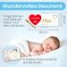 Gl cksgut Rattierorch Baby Blue 5-Part Set | Birth Stork with Wooden Stick Name Tag Greeting Card & Pen | Perfect Birth Gift for Baby Boy - Buy Online on SooperMarket.com