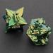 KERWELLSI Metal Dice Set - Unique Leaf Design D&D Dice with Cool Box | Handmade Polyhedral Dice for RPG Games - Buy Online on SooperMarket.com