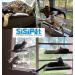 Cat Window Perch Deluxe Double Layer with Free Fleece Blanket & Toys | Large Cat Hammock for 55 lbs Cats | Space-Saving Sunbathing Bed - Buy Online on SooperMarket.com