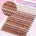 Eyelash Clusters Extension Kit - 40D+60D Mix Individual Lashes with Glue & Tweezers for DIY Wispy Look (Brown-SET2 - Buy Online on SooperMarket.com