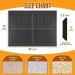 Eyein Waterproof Cat Litter Mat - 80x60cm Black - Urine Proof & Easy to Clean Litter Box Mat with Scatter Control - Non-Slip & Washable Kitty Litter Rug - Buy Online on SooperMarket.com