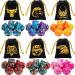 DND Dice Set 42 pcs - 6 Sets Double-Color Polyhedral Dice with Bag for D&D, RPG, MTG - Great for Table Games - Buy Online on SooperMarket.com