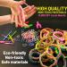 LauCentral 28 Colors Premium Rubber Bands Refill Loom Set for Kids - Bracelet Making Kit with Clips, Beads, and Charms - Creative DIY Craft Gift - Buy Online on SooperMarket.com