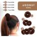 Andlane Donut Hair Bun Maker Set - 6 Sock Bun Makers, Spin Pins, Elastic Bands, Bobby Pins & Hair Comb Kit - Buy Online on SooperMarket.com