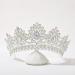 SWEETV Vintage Baroque Wedding Tiara for Bride | Jeweled Queen Crown - Ideal for Birthday, Quinceanera, Prom - Multicolored - Buy Online on SooperMarket.com