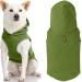 Gooby Fleece Vest Hoodie Dog Sweater - Green, X-Small - Warm Pullover Dog Hoodie with O-Ring Leash - Winter Hooded Small Dog Sweater - Dog Clothes for Small Dogs Boy or Girl, and Medium Dogs 1 Green X-Small (Chest: 11" * Fits Cats)