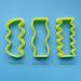 Set of 3 Wavy Rectangle Shape Hair Clip Barrette Cutters - Buy Online on SooperMarket.com
