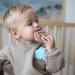 Nuby All Silicone Chocolate Chip Cookie & Milk Carton Teether 2 Pack for Babies 3+ Months - 2PK - Buy Online on SooperMarket.com