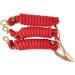Set of 3 Green 9-Foot Nylon Lead Ropes with Leather Popper - Buy Online on SooperMarket.com