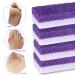 Pumice Stone 6 Pack Foot Scrubber & Callus Remover - Dead Skin Remover for Feet, Heels, Hands and Body - Purple - Buy Online on SooperMarket.com