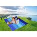 WIWIGO Sandproof Beach Blanket 79 X 83 - Waterproof Outdoor Picnic Mat for Travel, Camping, Hiking - Blue - Buy Online on SooperMarket.com