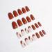 Luvadeyo 24PCS Ballerina Press on Nails | Luxury Brown Fake Nails | Long Full Cover Acrylic Nails for Women & Girls - International Shipping Available - Buy Online on SooperMarket.com