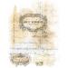Script Pieces Overlay Rice Paper  8 x 10.5 inch - 6 x Different Printed Mulberry Paper Images 30gsm Visible Fibres for Decoupage Crafts Mixed Media Collage Art - Buy Online on SooperMarket.com
