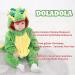 Doladola Unisex Baby Dragon Romper | Hooded Cartoon Animal Jumpsuit for Infants 0-3 Months - Buy Online on SooperMarket.com