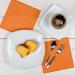 HEKU 100 Single-Colored Napkins - 3-Layer 33x33cm | 5-Pack | Highly Absorbent & Stylish Orange Napkins for Events & Gastronomy - Buy Online on SooperMarket.com