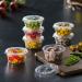 Pantry Value 100 Sets - 2 oz. Jello Shot Cups with Lids - Small Plastic Condiment Containers for Sauce, Dressings, Ramekins - Portion Control - Clear - Buy Online on SooperMarket.com