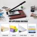 TAINSE Paper Cutter  Paper Trimmer 12 Cutting Length with Safety Blade Lock  10 Sheets Capacity  Heavy Duty Wooden Base  Paper Slicer Cutter for Home  Office - Wood - Buy Online on SooperMarket.com