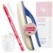 Nail Buffing Kit : Leather Buffer ( Polisher ) and Powder