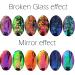 KUKA Dark Chameleon Nail Flakes Set - Iridescent Glitter Chrome Powder for Mirror Mermaid Effect - 6 Jars - Buy Online on SooperMarket.com