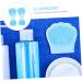 minkissy 20 Pcs Rabbit Ears Facial Brush Face Cleansing Brush Body Massager Lady Facial Cleaning Brush Face Wash Portable Massager Face Massage Brush The Face Pore brush Silica Gel Miss Light Bluex5pcs 7.5x7.5cmx5pcs - Buy Online on SooperMarket.com