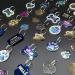 Custom Engraved Cat ID Tag - Round Paw Print Stainless Steel with 4 Lines of Personalized Engraving - Ocean Blue, Aquamarine, Magenta, Pale Green, Amber - Deep Pink - Buy Online on SooperMarket.com