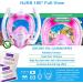 Full Face Snorkel Mask with Anti-Fog Wipes | 180 Panoramic HD View | White & Pink | Adults & Kids - Large-X-Large - Buy Online on SooperMarket.com