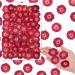 100 Pcs Red Rose Dried Pressed Flowers Small Dry Flowers Real Natural Resin Filler for Scrapbooking DIY Resin Crafts Candle Decoration Jewelry Crafts Decor Making