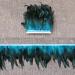 Lyras Turquoise Rooster Feathers Fringe Trim 5-7 inch Width - Pack of 2 Yards for Clothing, Costumes, Crafts - Buy Online on SooperMarket.com