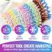 10 Pcs Spiral Hair Bobbles - Elastic Telephone Cable Hair Ties for Women & Girls - Traceless Assorted Colors - Buy Online on SooperMarket.com