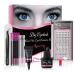 DIY Lash Extension Kit 20D Faux Mink Cluster Lashes 0.05 Curl 8mm-15mm Eyelash Glue Remover and Tweezers