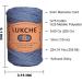 Shiny Macrame Cord 3mm 224 Yards, Cotton and Polyester Blend - Aviator Blue Color for Bags, Wall Hangers, Carpets - Craft Supplies - Buy Online on SooperMarket.com