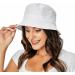 Umeepar Unisex Cotton Packable Bucket Hat Sun Hat - White - Buy Online on SooperMarket.com